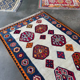 Persian Qashqai Kilim Rug | 4' 11" x 7' 8" - Rug the Rock