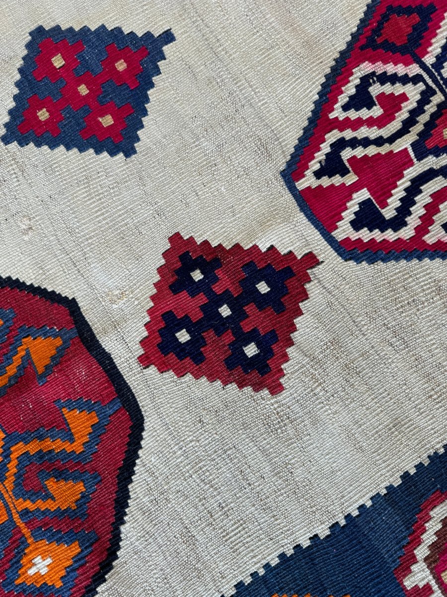 Persian Qashqai Kilim Rug | 4' 11" x 7' 8" - Rug the Rock