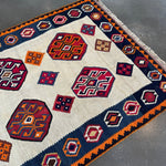 Persian Qashqai Kilim Rug | 4' 11" x 7' 8" - Rug the Rock