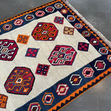 Persian Qashqai Kilim Rug | 4' 11" x 7' 8" - Rug the Rock