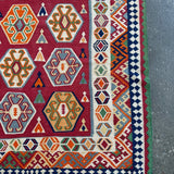 Persian Qashqai Kilim Rug | 5' 4" x 9' 2" - Rug the Rock