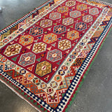 Persian Qashqai Kilim Rug | 5' 4" x 9' 2" - Rug the Rock