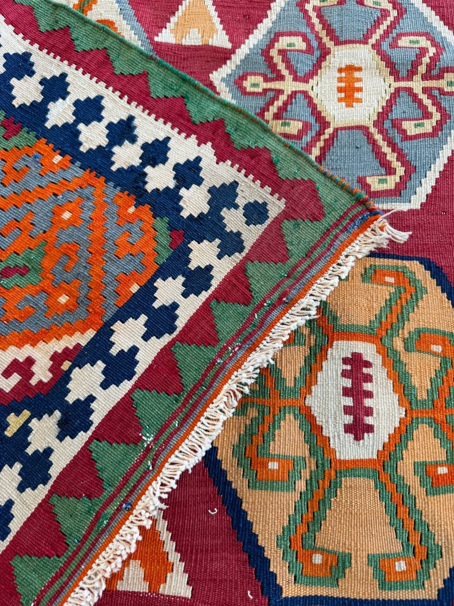 Persian Qashqai Kilim Rug | 5' 4" x 9' 2" - Rug the Rock