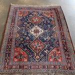 Persian Qashqai Rug | 4' x 5' 1" - Rug the Rock - 