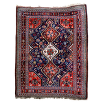Persian Qashqai Rug | 4' x 5' 1" - Rug the Rock -