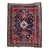 Persian Qashqai Rug | 4' x 5' 1" - Rug the Rock -
