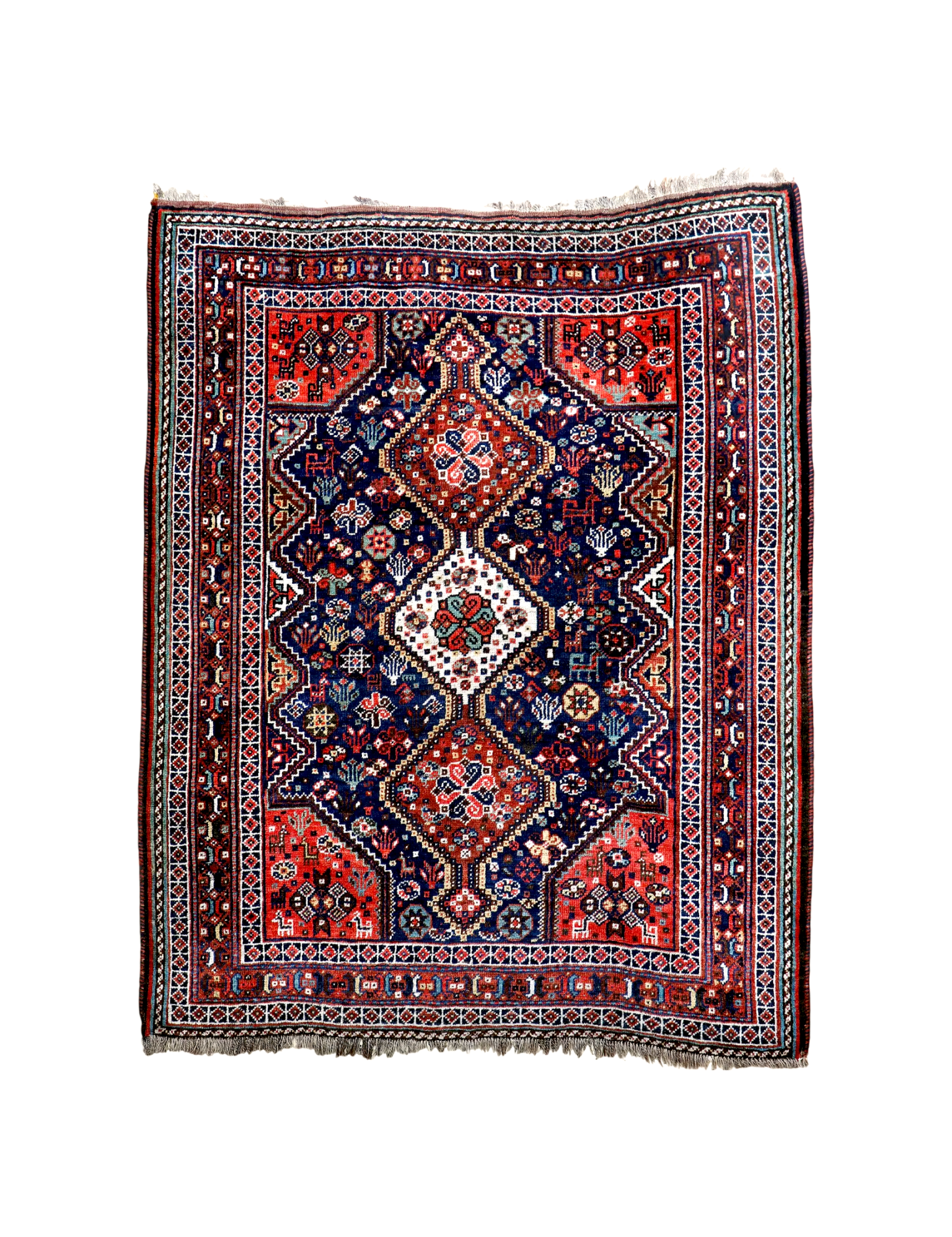 Persian Qashqai Rug | 4' x 5' 1" - Rug the Rock -