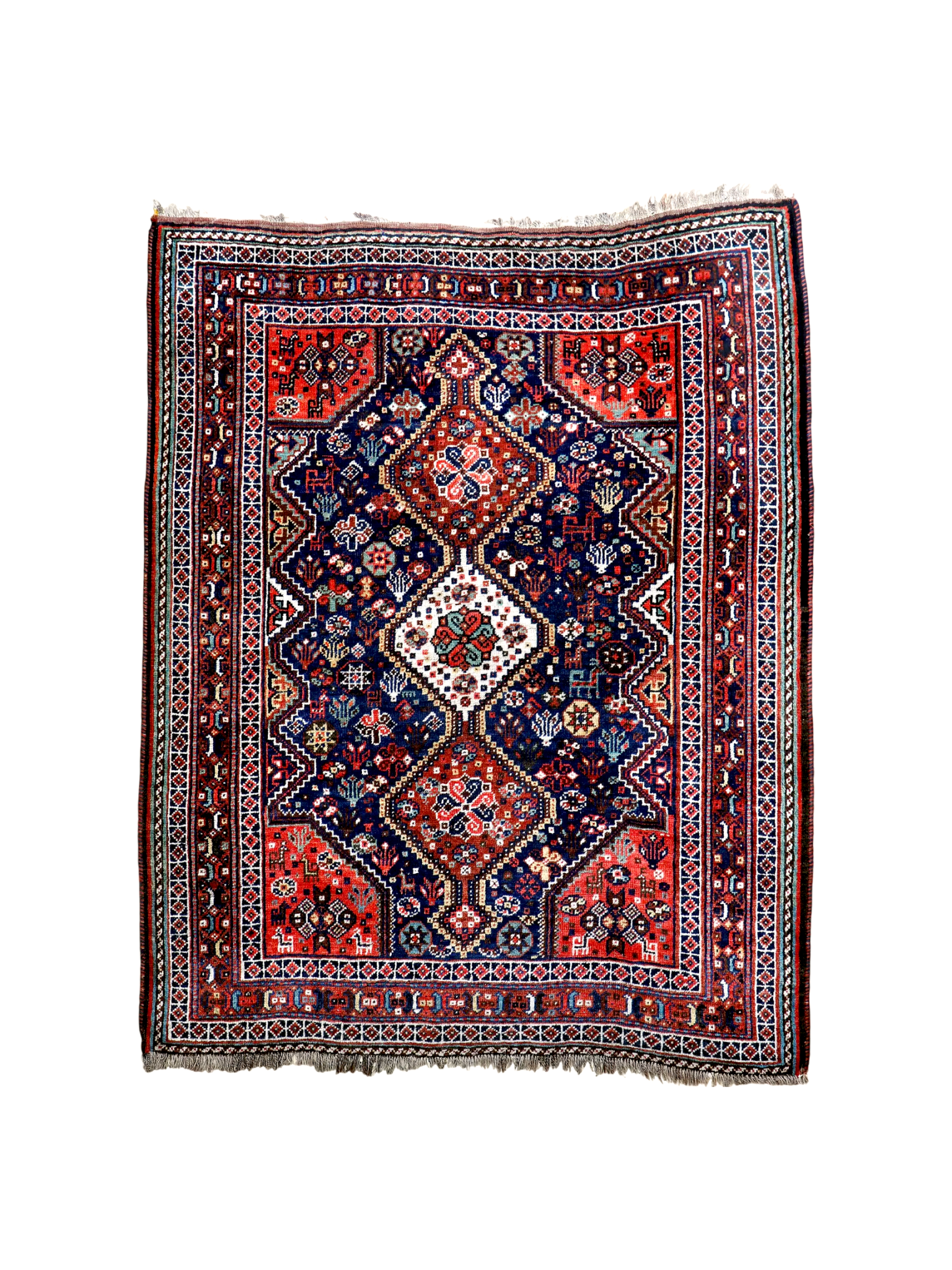 Persian Qashqai Rug | 4' x 5' 1" - Rug the Rock -