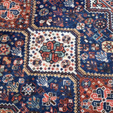 Persian Qashqai Rug | 4' x 5' 1" - Rug the Rock - 
