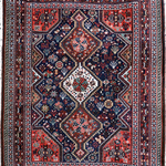 Persian Qashqai Rug | 4' x 5' 1" - Rug the Rock - 