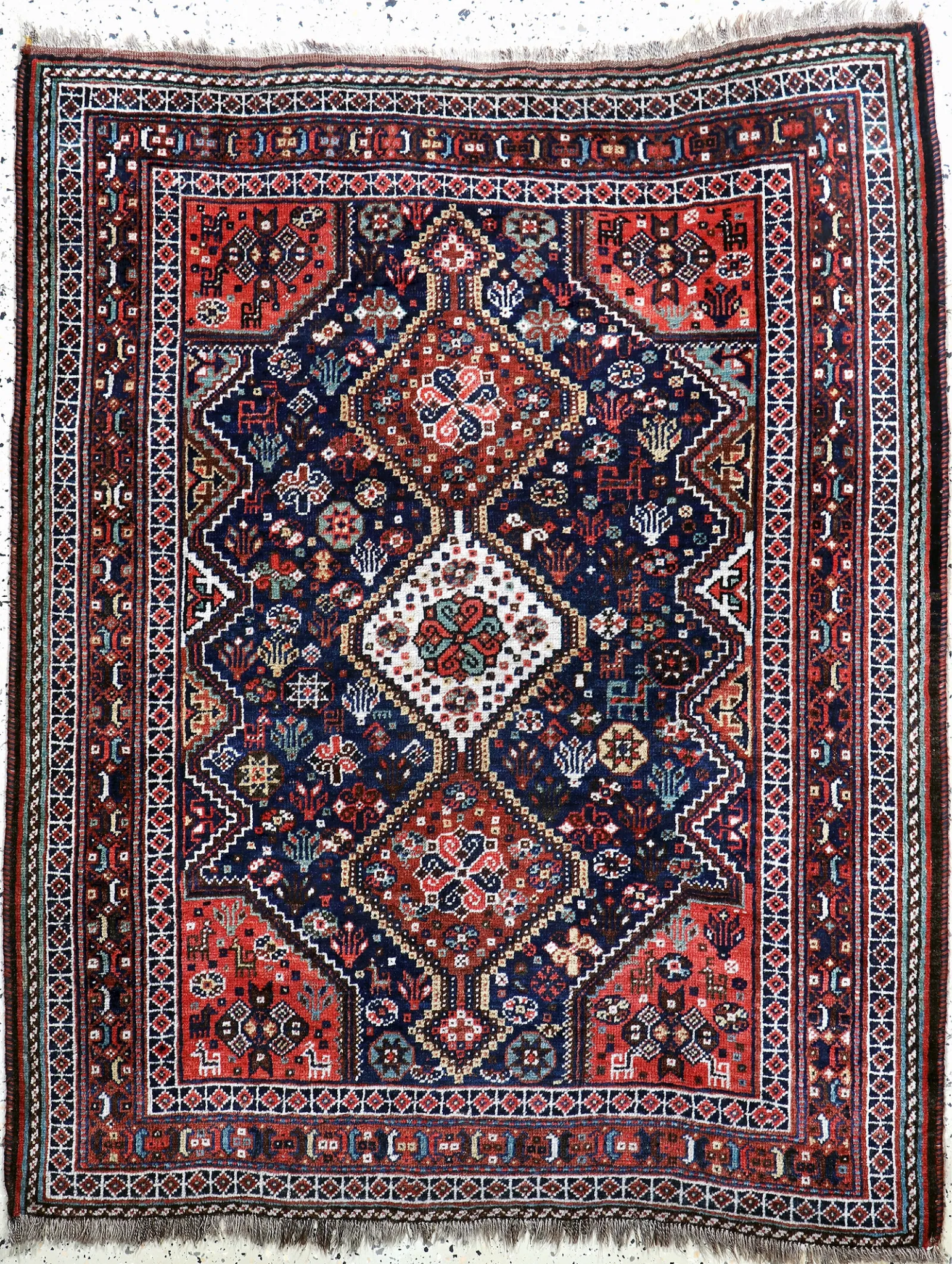 Persian Qashqai Rug | 4' x 5' 1" - Rug the Rock - 