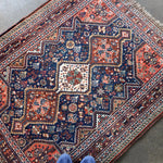 Persian Qashqai Rug | 4' x 5' 1" - Rug the Rock - 