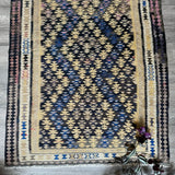 Persian Qazvin Kilim Runner | 3' 3" x 8' 11" - Rug the Rock