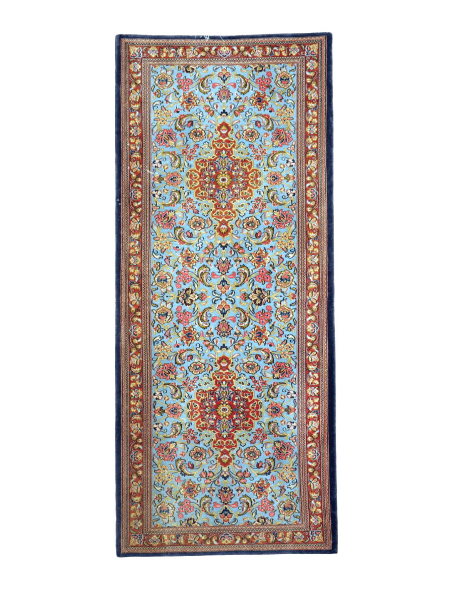 Persian Qom Kork Wool Runner | 2' 9" x 6' 5" - Rug the Rock - 