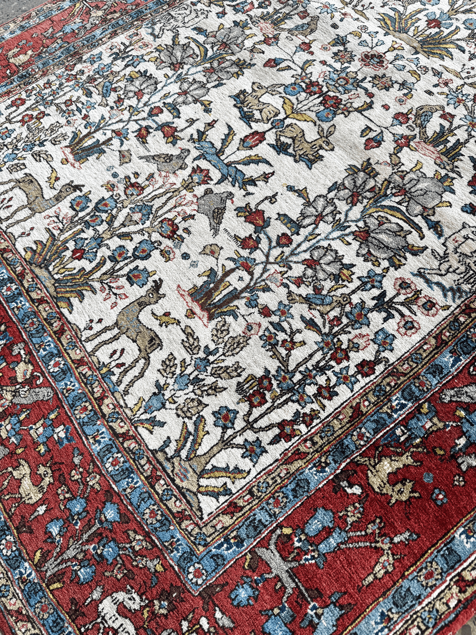 Persian Qom Rug | 4' 5" x 6' 11" - Rug the Rock - available