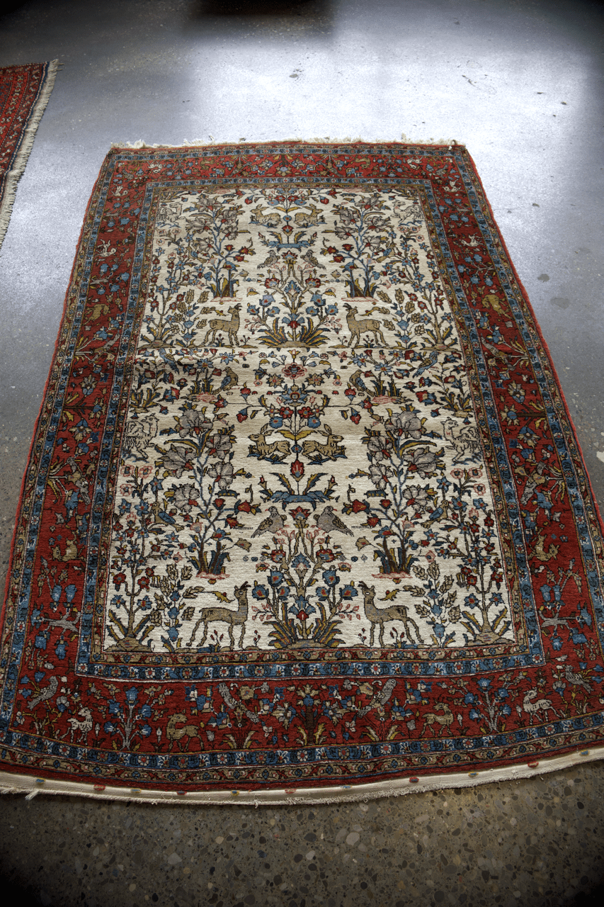 Persian Qom Rug | 4' 5" x 6' 11" - Rug the Rock - available
