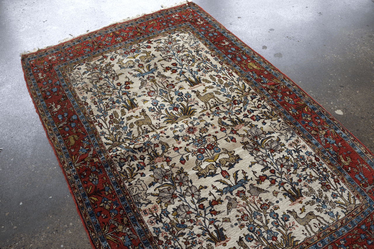 Persian Qom Rug | 4' 5" x 6' 11" - Rug the Rock - available