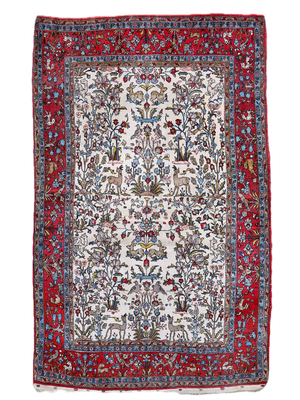 Persian Qom Rug | 4' 5" x 6' 11"