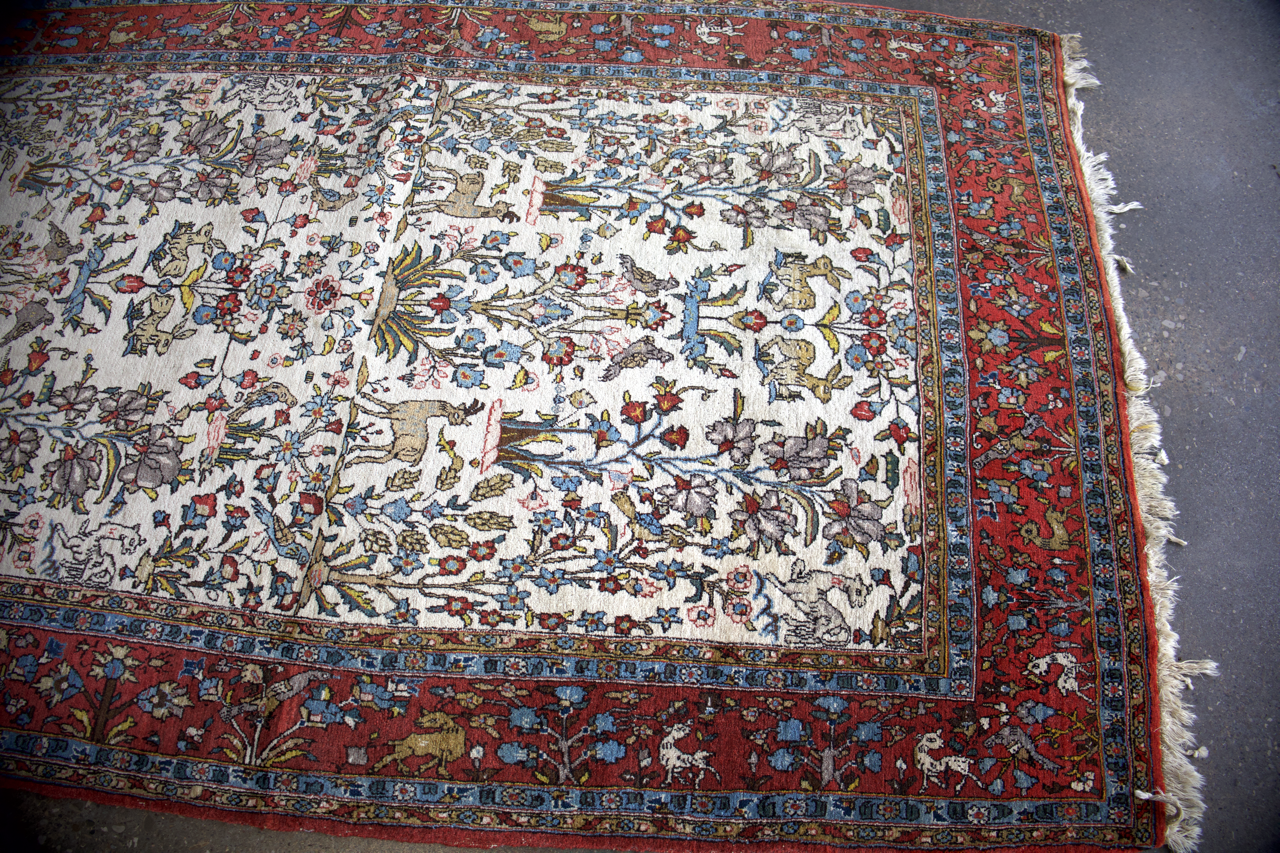 Persian Qom Rug | 4' 5" x 6' 11" - Rug the Rock - available