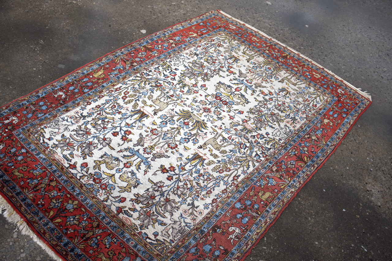 Persian Qom Rug | 4' 5" x 6' 11" - Rug the Rock - available