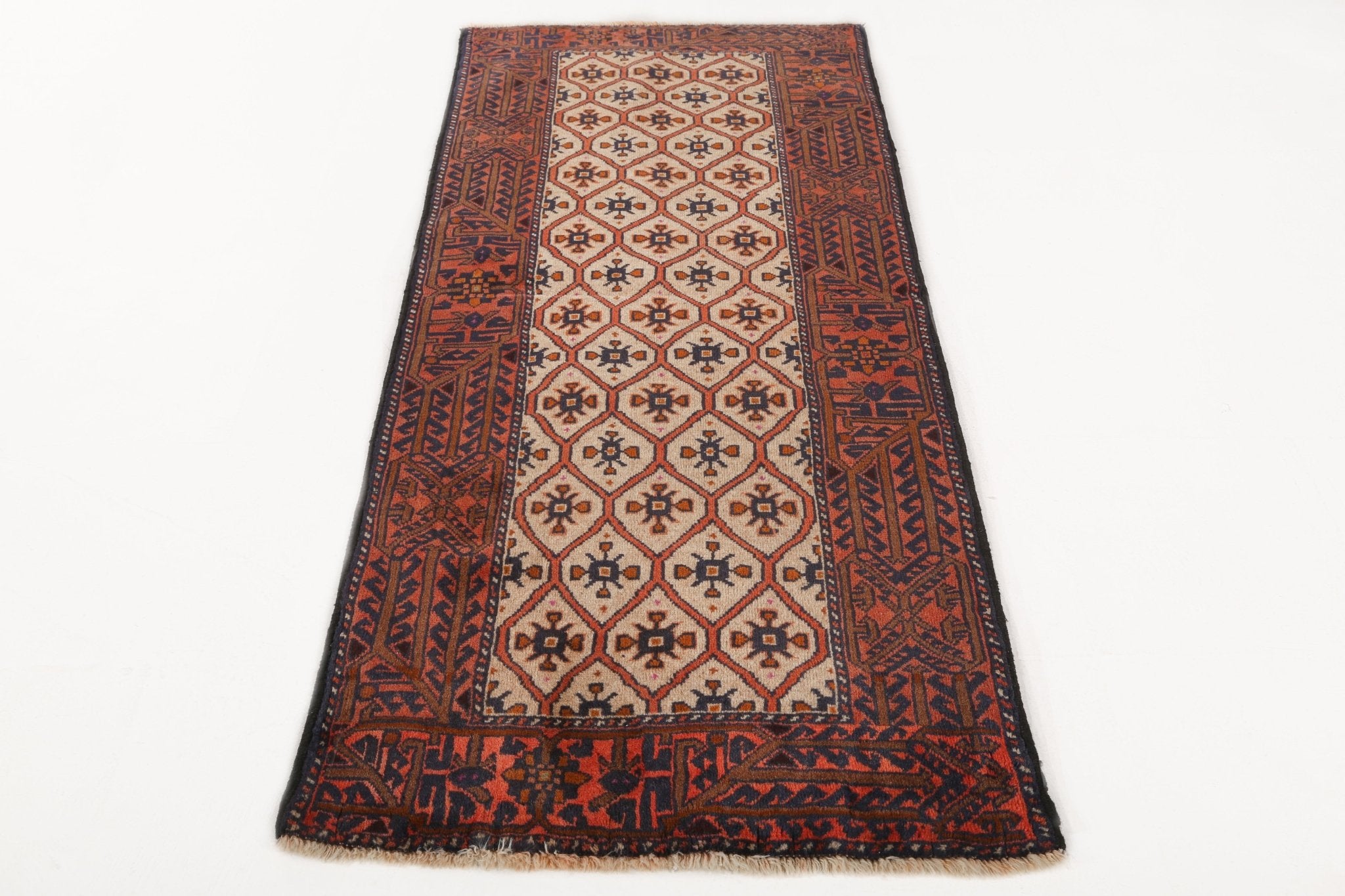 Persian Quchan Kurd Rug | 2' 10" x 6' 9" - Rug the Rock - 
