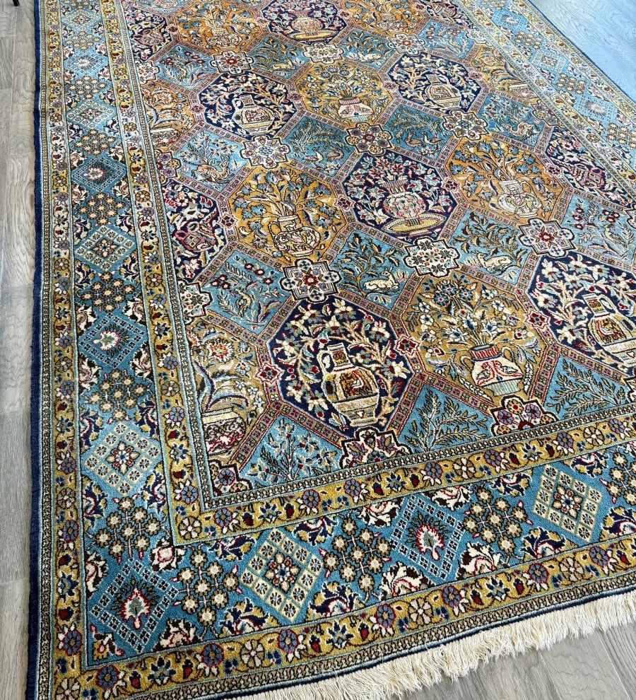 Persian Qum Rug | 7' 3" x 11' 2" - Rug the Rock