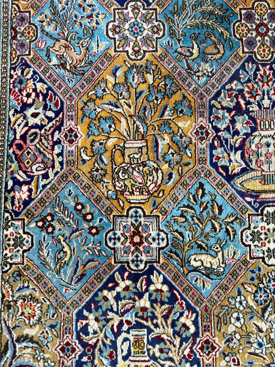 Persian Qum Rug | 7' 3" x 11' 2" - Rug the Rock