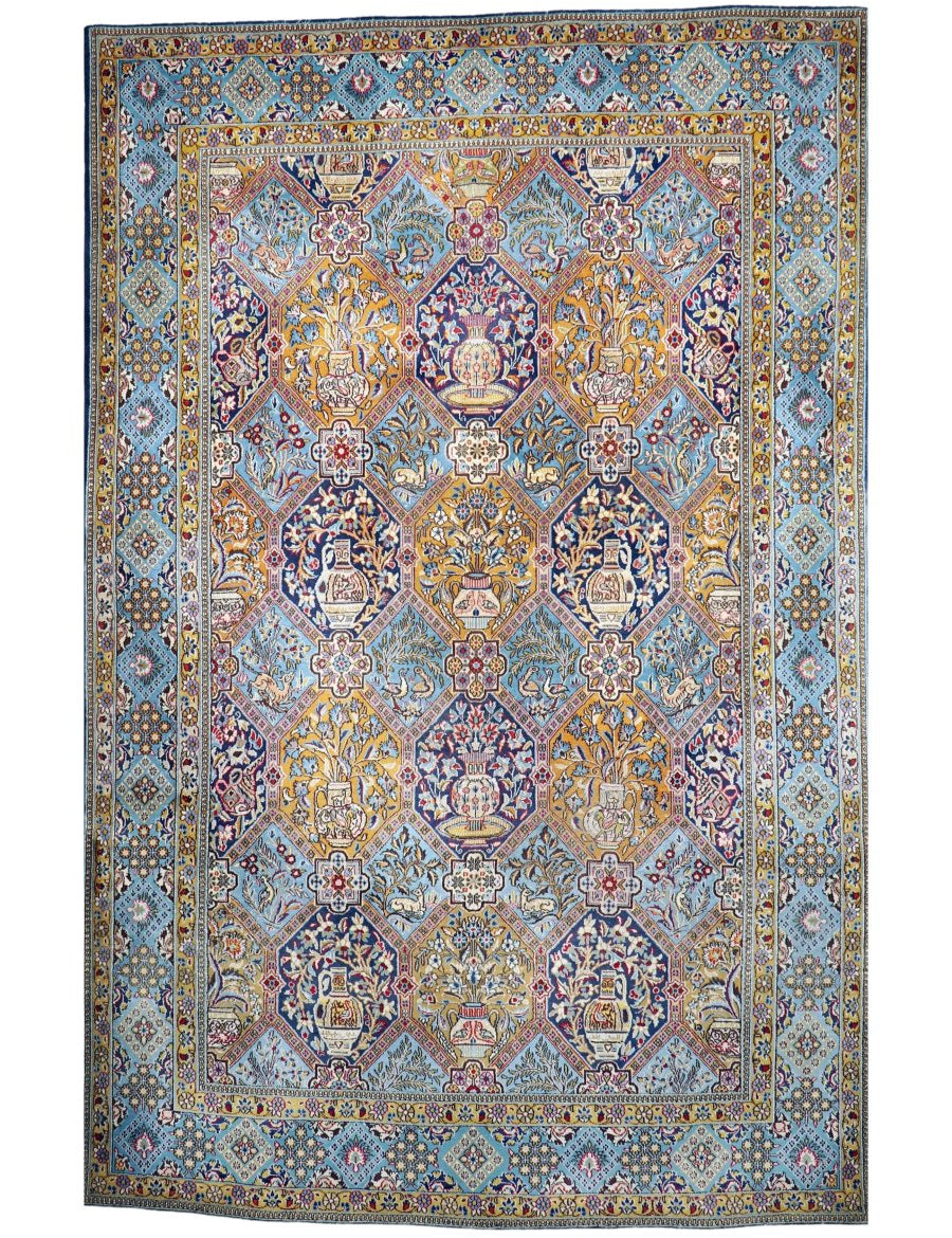 Persian Qum Rug | 7' 3" x 11' 2" - Rug the Rock - 7 x 108 x 108 x 12