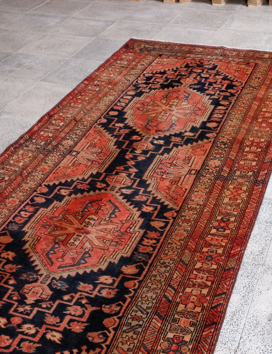 Persian Sarab Runner Rug | 4' 1” x 10' 3" - Rug the Rock - 