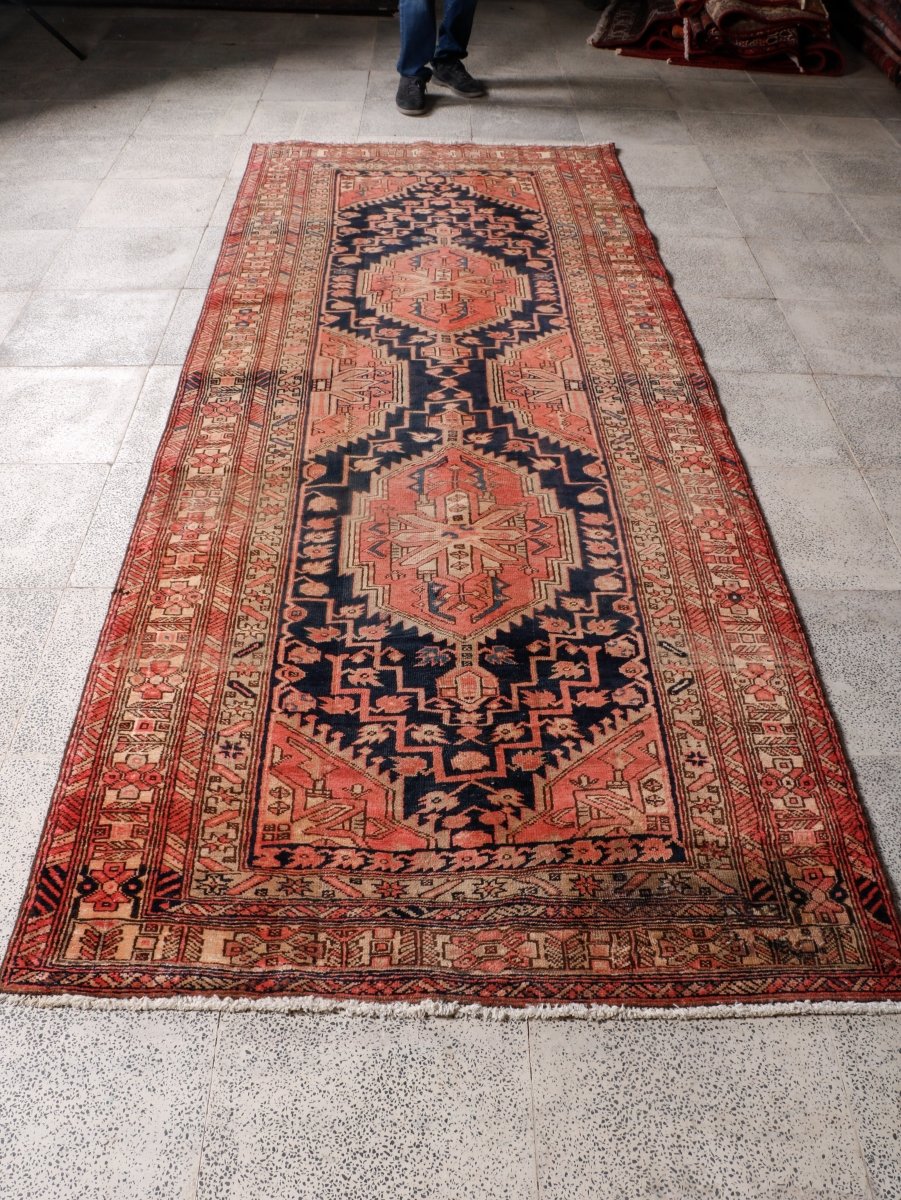 Persian Sarab Runner Rug | 4' 1” x 10' 3" - Rug the Rock - 