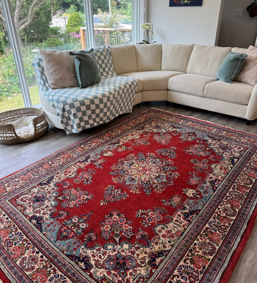 Persian Sarouk Rug | 6' 1" x 8' 10" - Rug the Rock