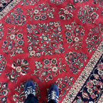 Persian Sarouk Rug | 6' 11" x 9' 10" - Rug the Rock - 