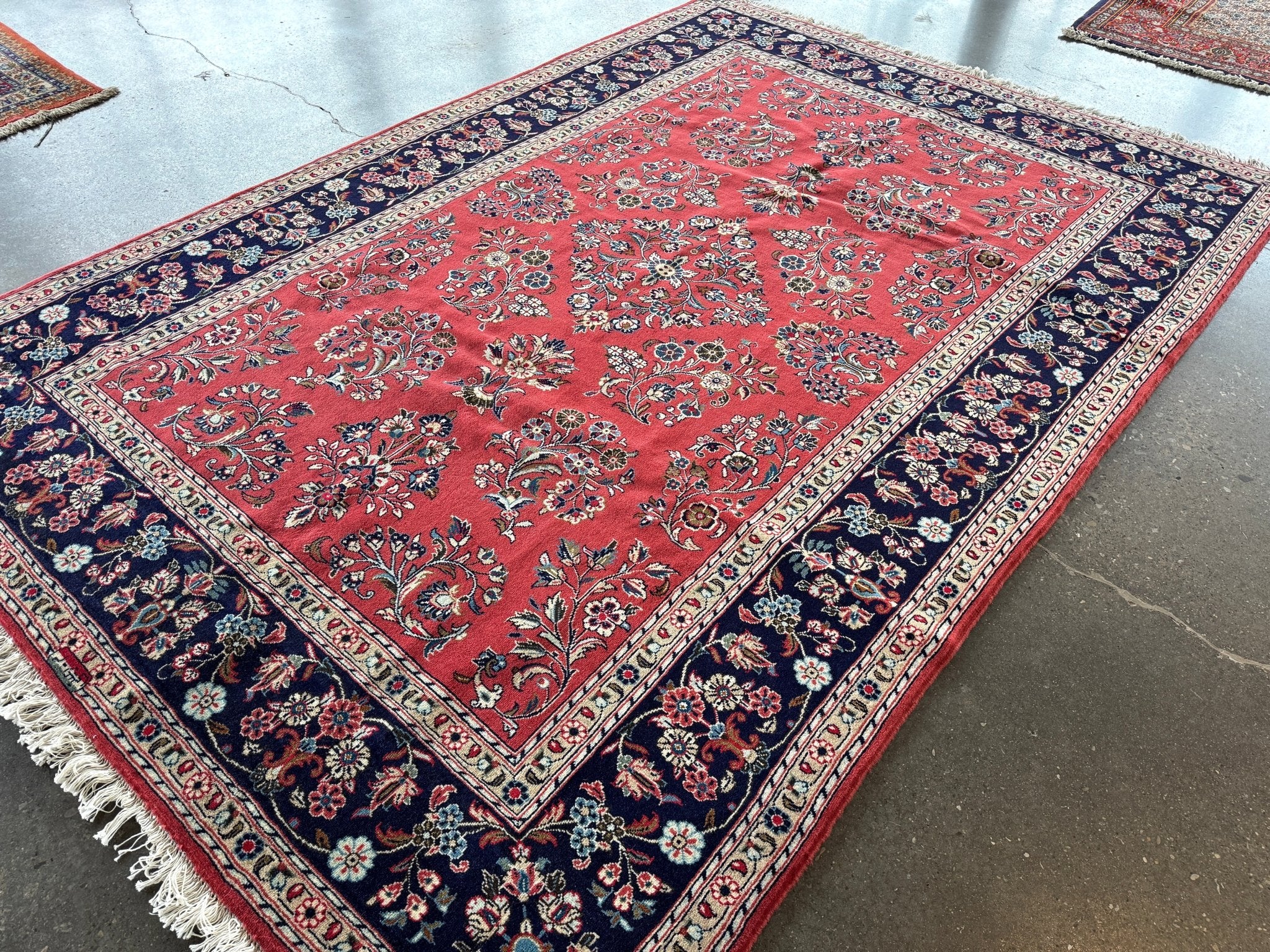 Persian Sarouk Rug | 6' 11" x 9' 10" - Rug the Rock - 