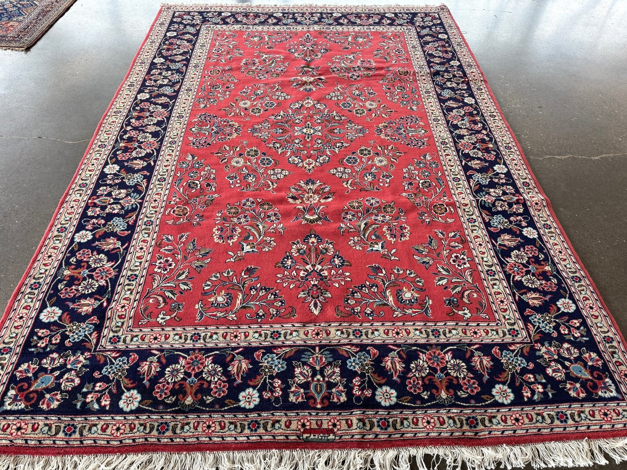 Persian Sarouk Rug | 6' 11" x 9' 10" - Rug the Rock - 