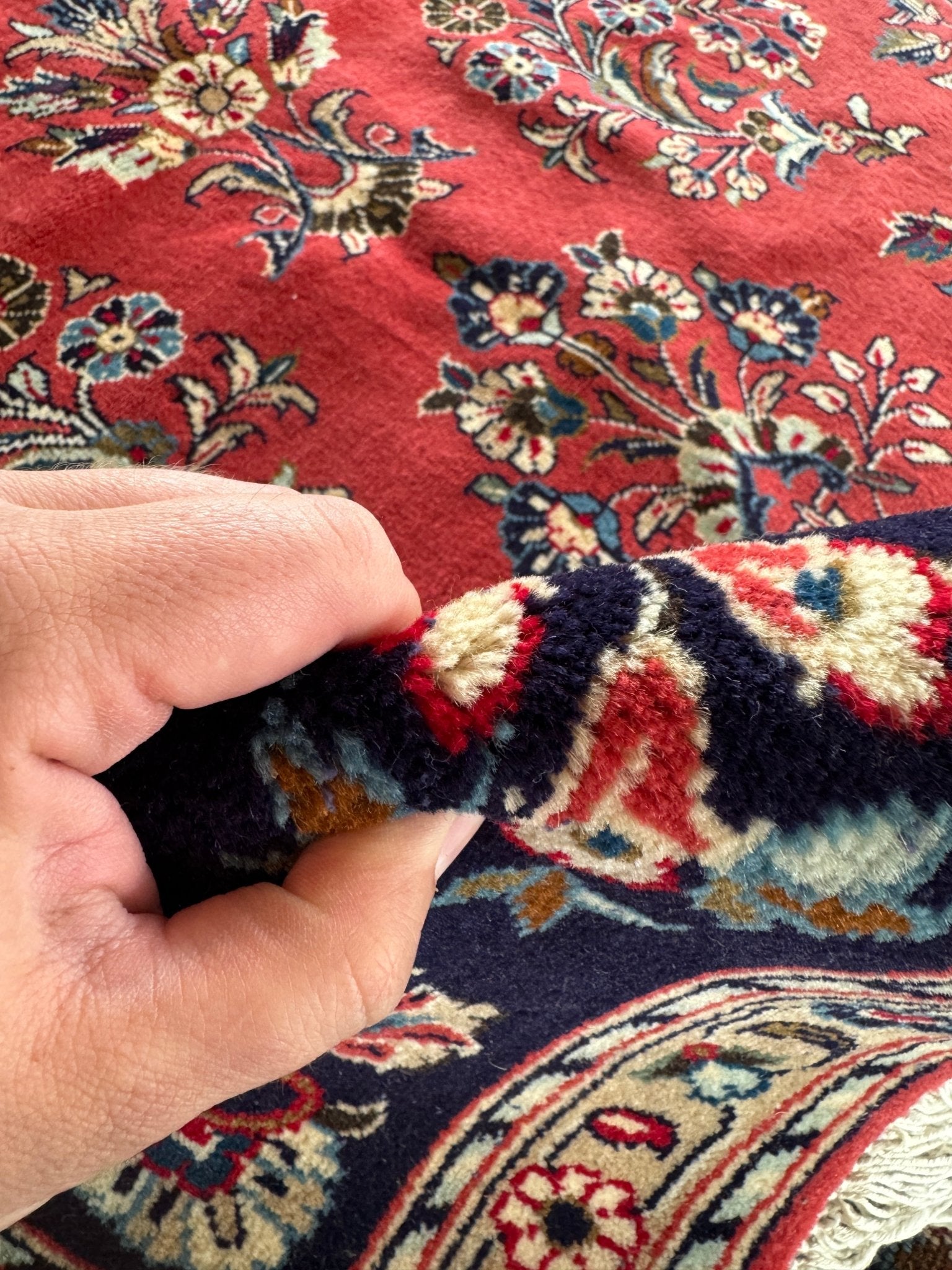 Persian Sarouk Rug | 6' 11" x 9' 10" - Rug the Rock - 