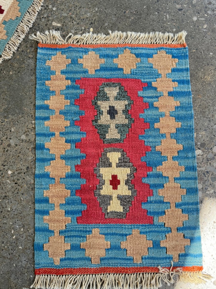 Persian Shiraz Kilim Rug | 1' 5" x 2' 0" - Rug the Rock