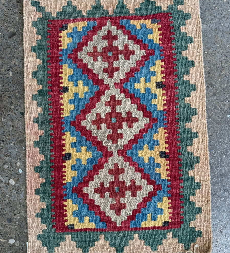 Persian Shiraz Kilim Rug | 1' 7" x 2' 2" - Rug the Rock