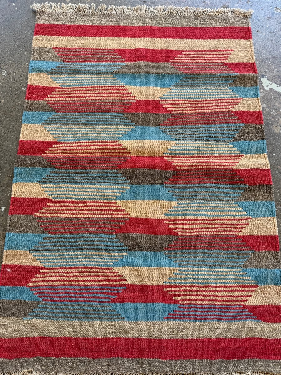 Persian Shiraz Kilim Rug | 2' 12" x 4' 6" - Rug the Rock