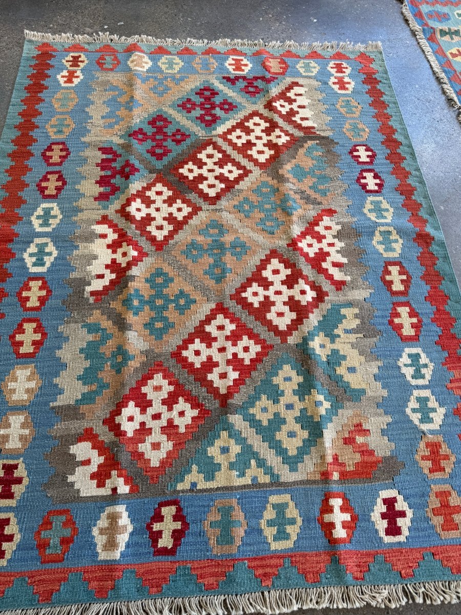 Persian Shiraz Kilim Rug | 5' 3" x 6' 9" - Rug the Rock