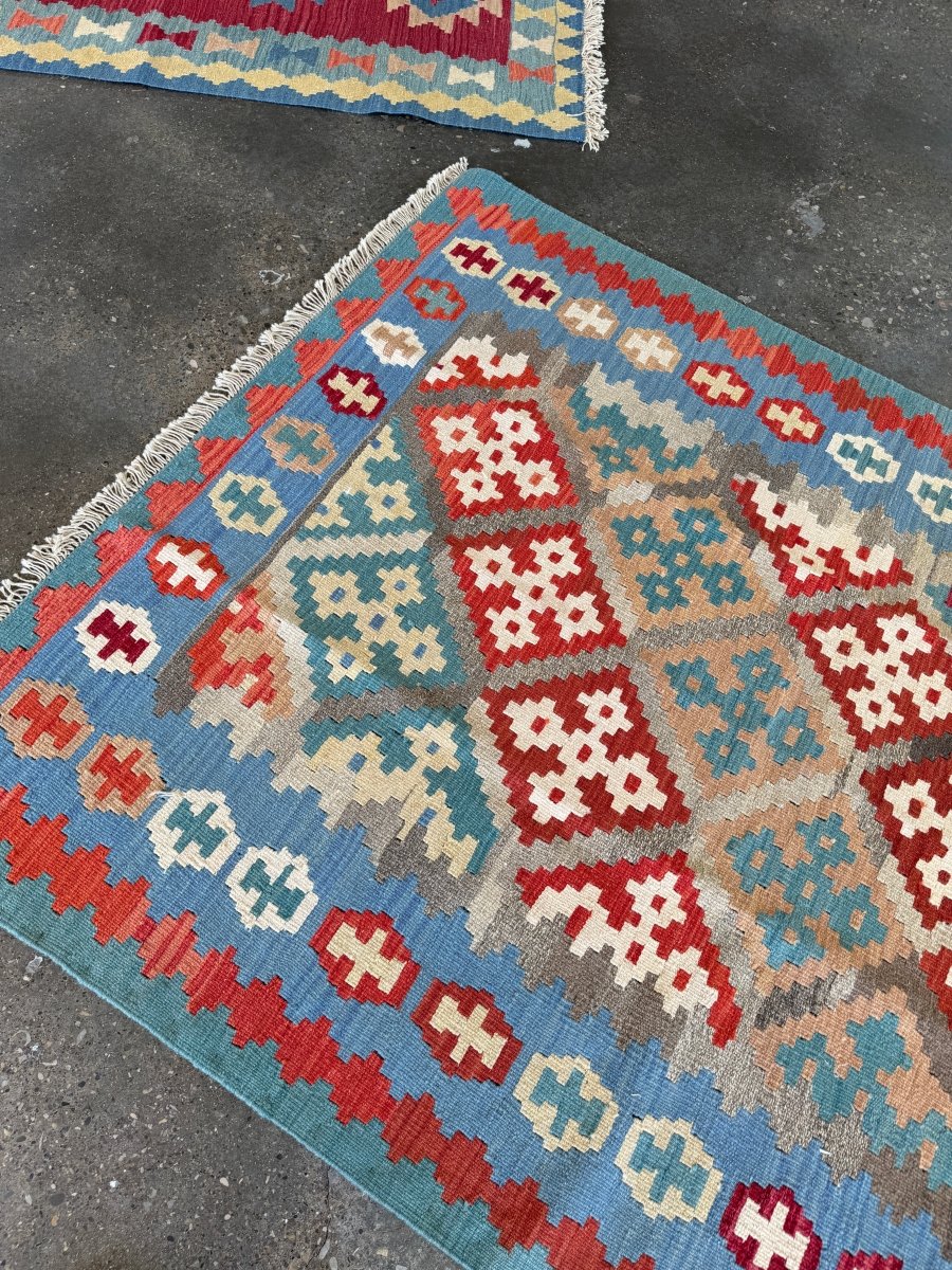 Persian Shiraz Kilim Rug | 5' 3" x 6' 9" - Rug the Rock