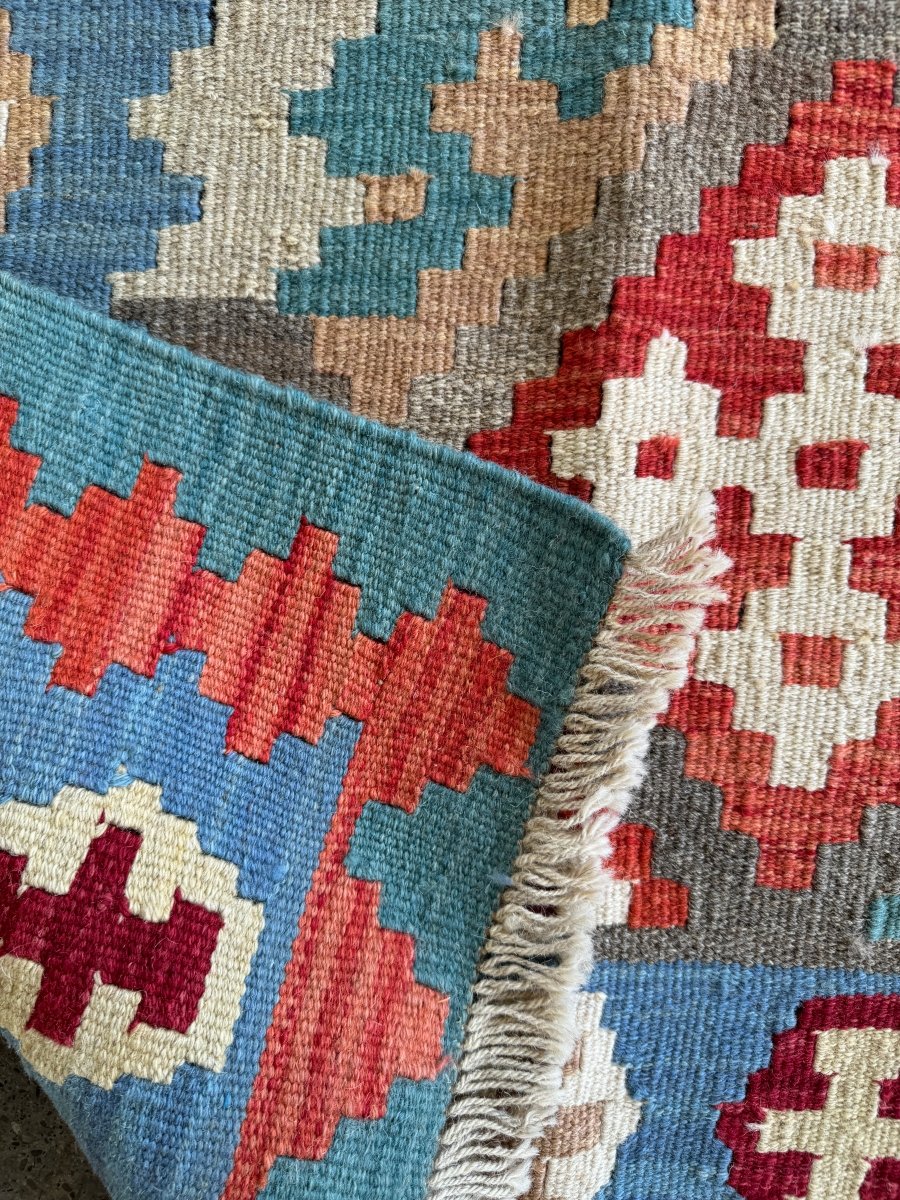 Persian Shiraz Kilim Rug | 5' 3" x 6' 9" - Rug the Rock