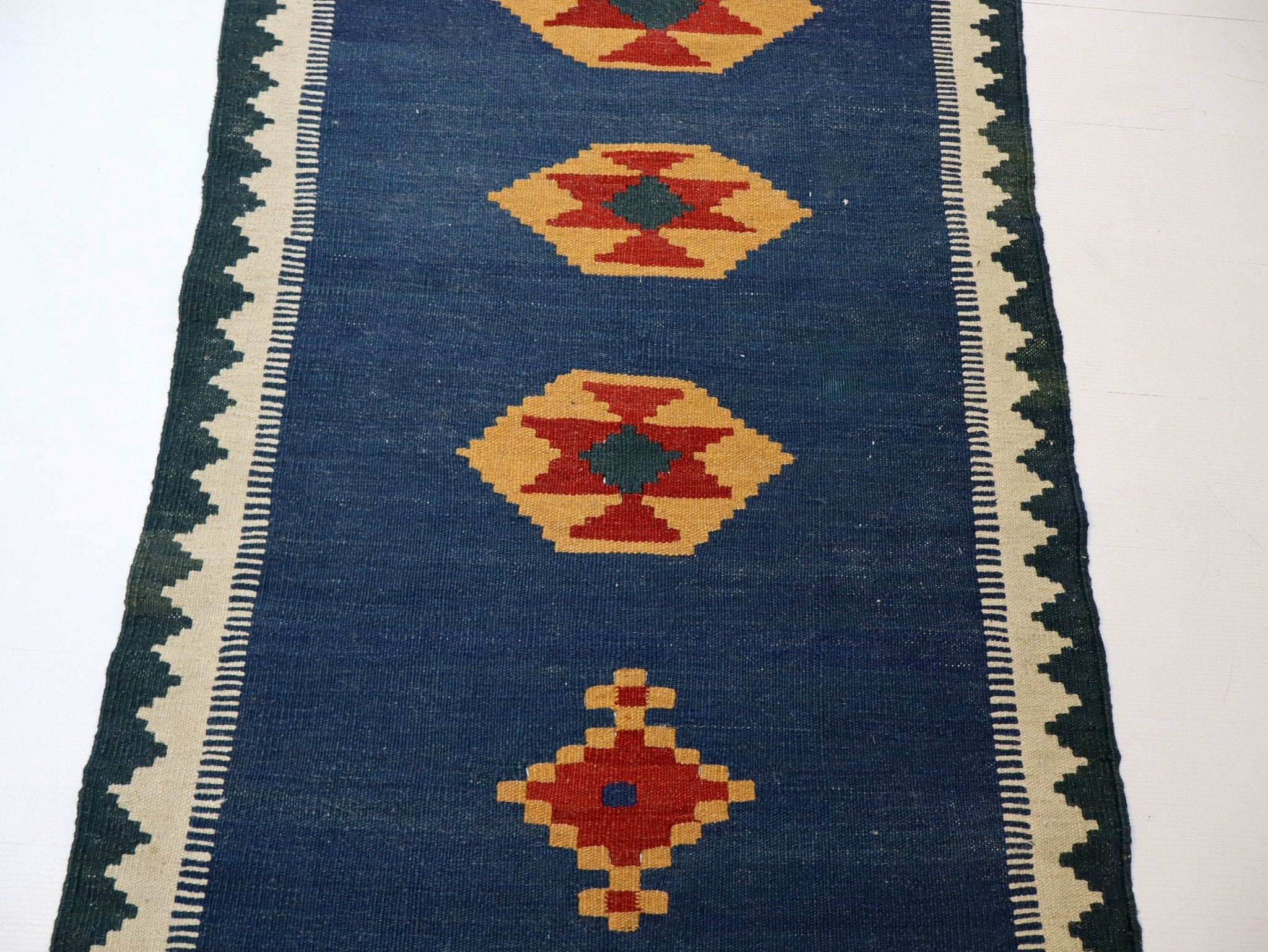 Persian Shiraz kilim Runner | 2' 8" x 9' 7" - Rug the Rock - available rugsblue colorRunner Rug