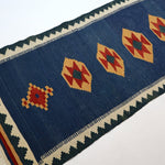Persian Shiraz kilim Runner | 2' 8" x 9' 7" - Rug the Rock - available rugsblue colorRunner Rug