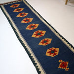 Persian Shiraz kilim Runner | 2' 8" x 9' 7" - Rug the Rock - available rugsblue colorRunner Rug
