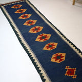 Persian Shiraz kilim Runner | 2' 8" x 9' 7" - Rug the Rock - available rugsblue colorRunner Rug
