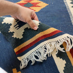 Persian Shiraz kilim Runner | 2' 8" x 9' 7" - Rug the Rock - available rugsblue colorRunner Rug
