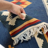 Persian Shiraz kilim Runner | 2' 8" x 9' 7" - Rug the Rock - available rugsblue colorRunner Rug