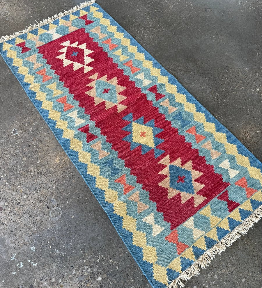 Persian Shiraz Kilim Runner Rug | 2' 10" x 6' 3" - Rug the Rock