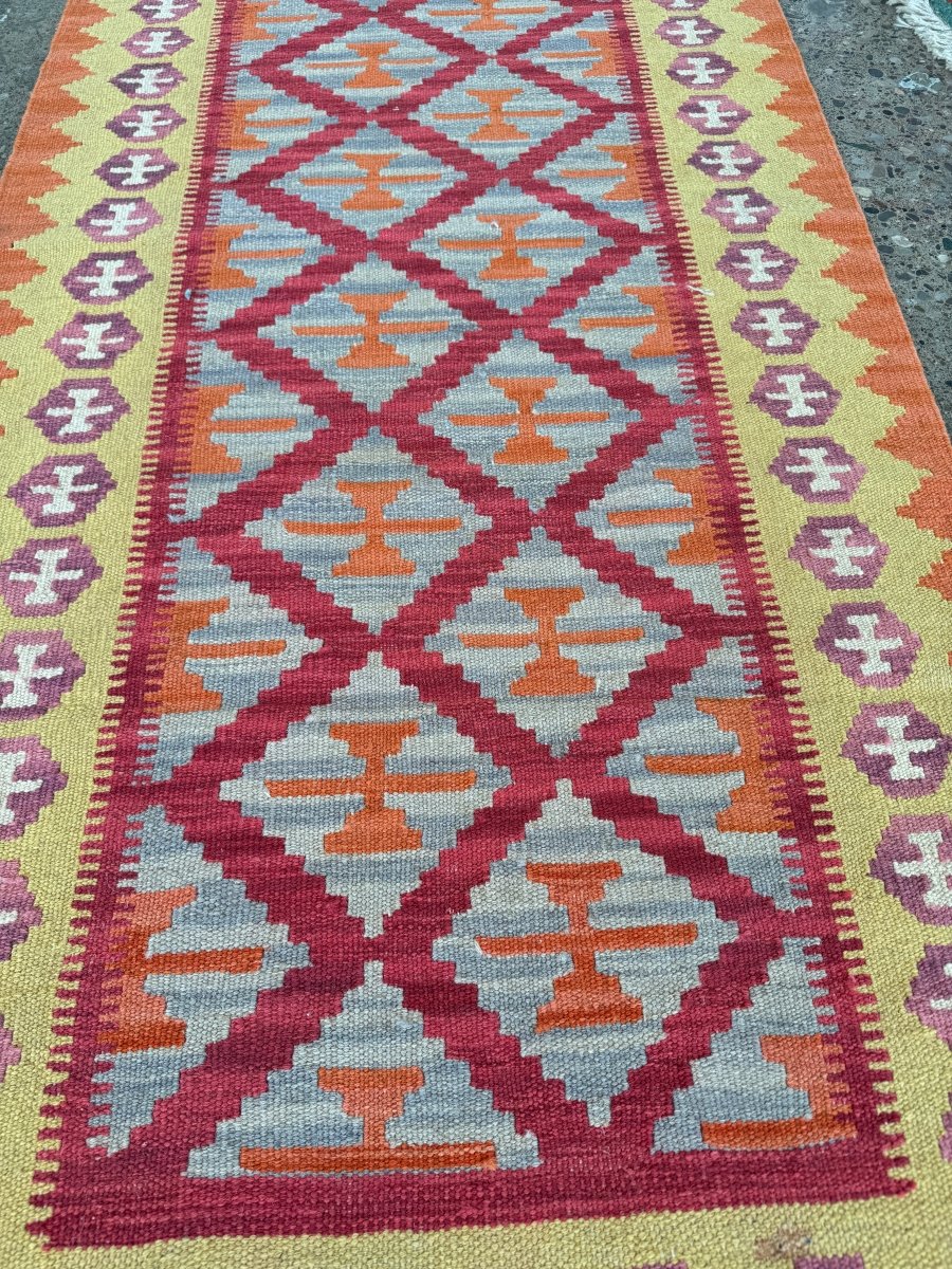 Persian Shiraz Kilim Runner Rug | 2' 9" x 6' 5" - Rug the Rock