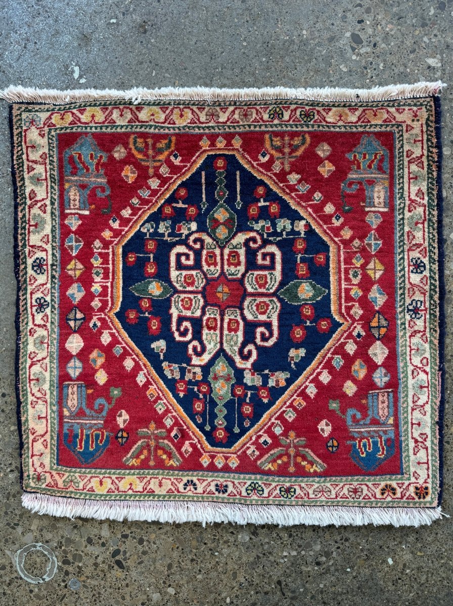 Persian Shiraz Rug | 1' 12" x 2' 1" - Rug the Rock